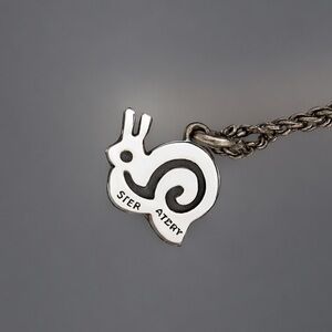 Retired James Avery Snail Charm w 18” JA Rope Chain 925 Sterling Silver w Box